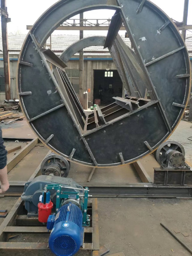 礦用翻車機圖紙，翻車機外型圖片